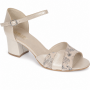 Sandale dama elegante bej din piele naturala cu toc de 6 cm MRSDACRM